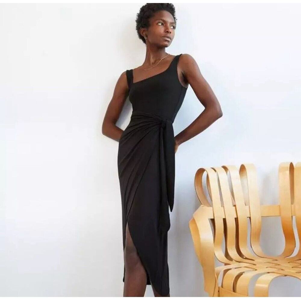 Aritzia Black Midi Dress